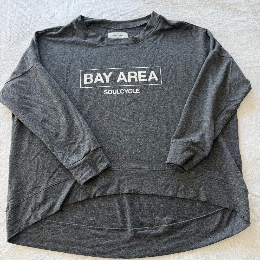 SoulCycle Bay Area Hi Lo Sweatshirt - Grey - Size Large